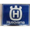 Image 3 : Husqvarna Embossed Metal Sign 20 x 25.5" 