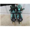 Image 4 : 2 Pairs of Inline Skates/ Roller Blades Women's Sz 9, Forum Brand Derby Girls Sz 9-11