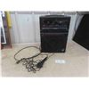 Image 1 : Karaoke Music System - Works but Rough Condition, New Microphone, AC/DC Power 