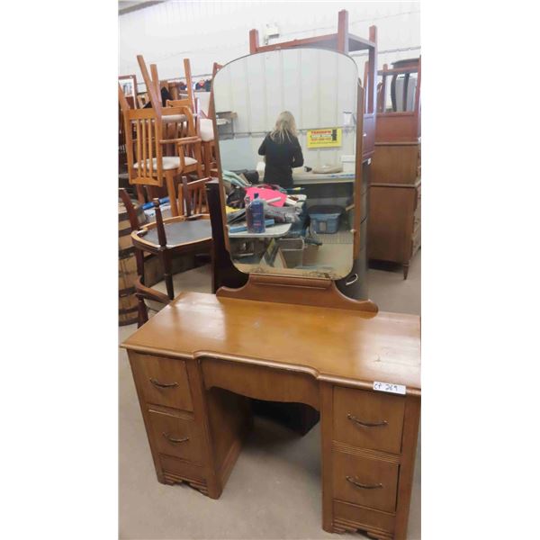 5 Drawer Vanity with Mirror