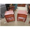 Image 1 : 2 End Tables/ Night Tables with Drawer 18" x 18.5" x 24" 