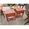 Image 6 : 2 End Tables/ Night Tables with Drawer 18" x 18.5" x 24" 
