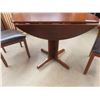 Image 2 : Drop Leaf Table - Extended = 30" x 39" & 2 Chairs