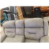 Image 3 : Microsuede Theater Reclining Couch 70" Wide