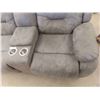 Image 4 : Microsuede Theater Reclining Couch 70" Wide