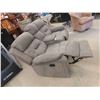 Image 6 : Microsuede Theater Reclining Couch 70" Wide