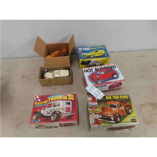 Models + Parts & Wooden Tool Box with Model Part - Boxes + Model Parts Not a Match