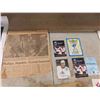 Image 3 : Winnipeg Jets Memorabilia Pack ; Monopoly Boards, 20 Patches, Old Paper Clippings,