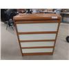 Image 1 : 4 Drawer Dresser 15" x 31" x 37" 