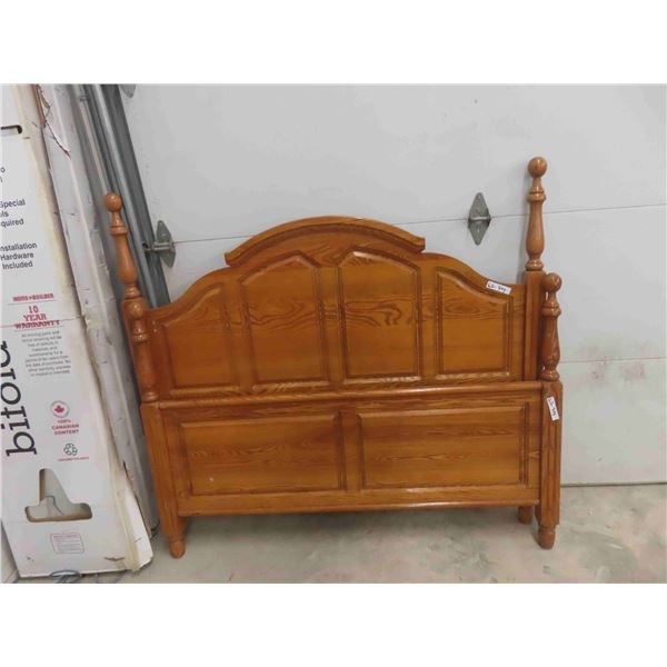 Oak Headboard + Footboard 60" Wide