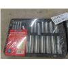 Image 3 : (2) 21 pc Deep Socket Set - Deep + Shallow ; 1/4", 3/8", 1/2" 