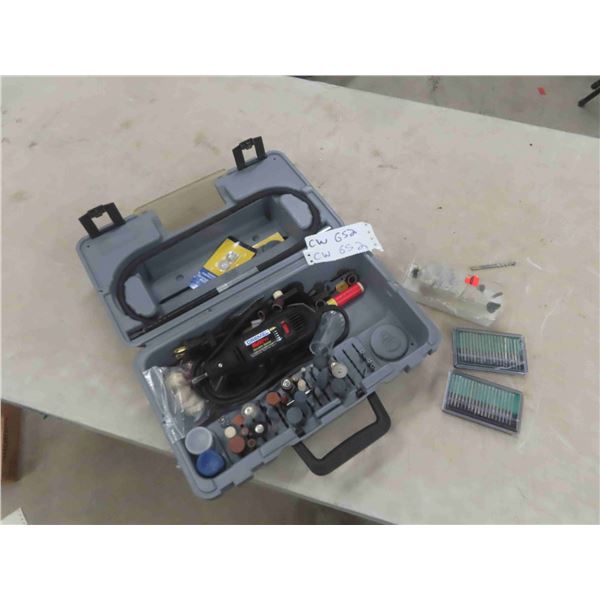 Power Dremel Variable Speed with Case + Accessories