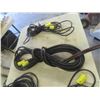 Image 3 : 5 Extension Cords - 2 sizes ; Long + Longer