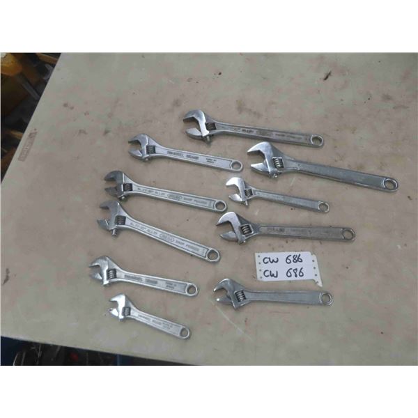 10 Crescent Wrenches