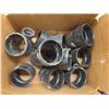 Image 2 : Box Full of ABS Fittings ; 1.5", 2", 3", 4", Ts, Y's, Elbows, plus more