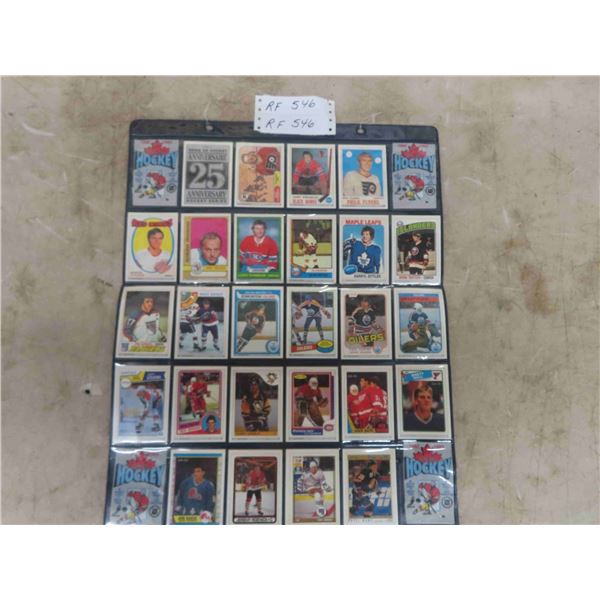 1992/93 O=Pee-Chee 25th Anniversary Series Re-Prints Set of 26 NHL Hockey