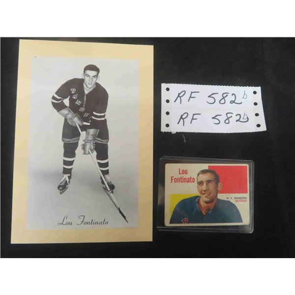 Lou Fontinato New York Beehive Hockey GRP 2 1960/61 Topps  # 61