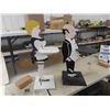 Image 1 : 2 Wooden Greeters ; Butlers + French Maid - 35" tall 