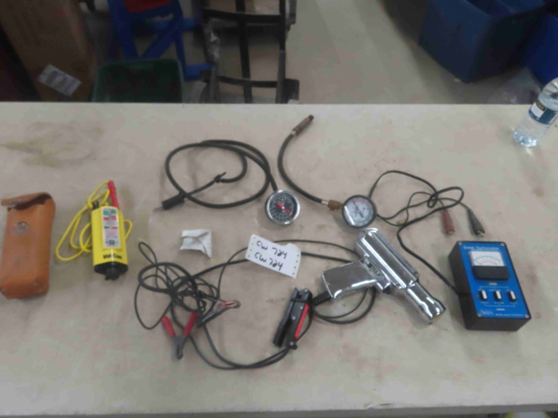 Dwell Tachometer, Compressor Tester, Engine Vacuum Tester, Timing Gun,