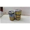 Image 1 : 2 Quart Oil Cans ; Chevron + Texaco Havoline
