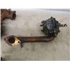 Image 4 : Box Full of Carburetors - 1 with Manifold, 1 with Glass Sediment Bowl