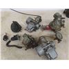 Image 7 : Box Full of Carburetors - 1 with Manifold, 1 with Glass Sediment Bowl