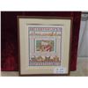 Image 1 : Cross Stitch Framed Picture 16.5" x 18.5" 