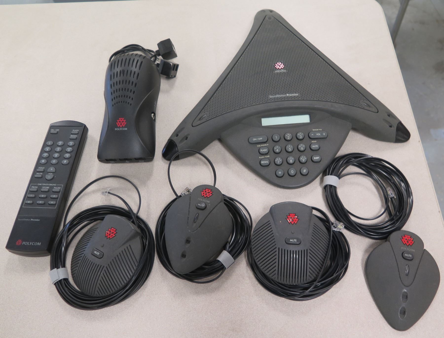 Polycom SoundStation Premier 2201-01900-001 Speakerphone System w/ Wall ...