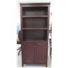 Image 1 : Wooden 3-Shelf Cabinet w/ Lower Drawers 31"x12"x72"H