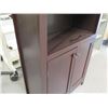 Image 4 : Wooden 3-Shelf Cabinet w/ Lower Drawers 31"x12"x72"H