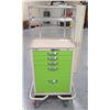Image 1 : Rolling Blue Bell Bio-Medical 5-Drawer Supply Cart w/ Metal Top Shelving 27"x18"x68"H