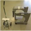 Image 1 : Metal Oxygen eTank Carrier & BD Recykleen Foot Operated Collector Trolley