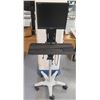 Image 1 : Samsung MJ17ASSBY SyncMaster LCD Monitor w/ Keyboard Tray on Rolling Pole Stand