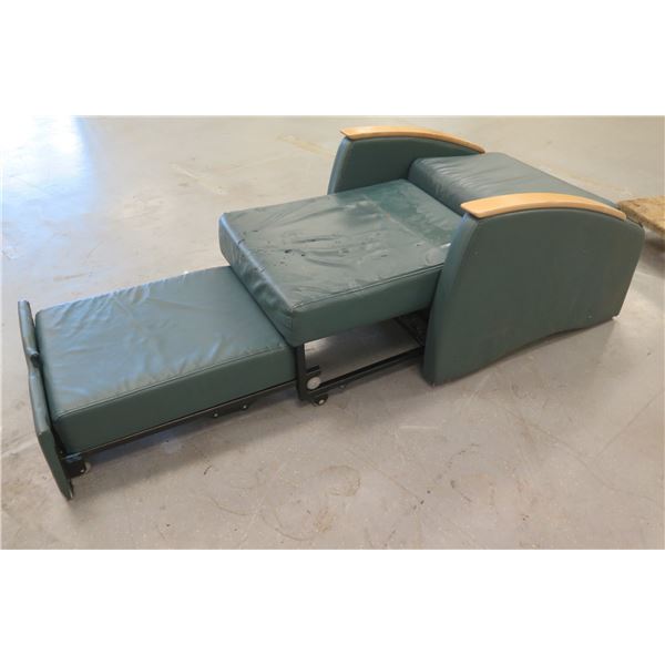 Reclining Padded Armchair w/ Pull Out Bed