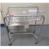 Image 1 : Rolling Metal Cart w/ Underdrawer & Top Basket / Bed 32"x17"x38"H