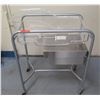 Image 1 : Rolling Metal Cart w/ Underdrawer & Top Basket / Bed 32"x17"x38"H