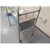 Image 2 : Rolling Metal Cart w/ Underdrawer & Top Basket / Bed 32"x17"x38"H