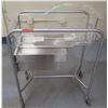 Image 1 : Rolling Metal Cart w/ Underdrawer & Top Basket / Bed 32"x17"x38"H