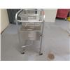 Image 2 : Rolling Metal Cart w/ Underdrawer & Top Basket / Bed 32"x17"x38"H