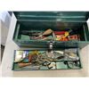 Image 2 : METAL TOOL BOX W/ CONTENTS