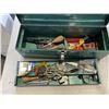 Image 2 : METAL TOOL BOX W/ CONTENTS