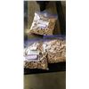 Image 1 : 3 BAGS 1/2" X 1-7/16" FLUTED AND TAPERED WOOD DOWELS - 300PC PER BAG, 900PC TOTAL