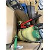 Image 1 : BOX OF HAND SAWS, SPRAYER, ETC