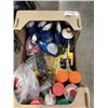 Image 2 : BOX OF SHOP FLUIDS, PEG HOOKS, PAPER DISPENSER, ETC