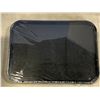 Image 2 : BOX OF NEW FAST FOOD TRAYS, BLACK PLASTIC, 12 INCH X 16-1/4 INCH