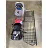 Image 1 : DOG CAGE CAR DIVIDER AND LARGE LOT OF DOG ACCESSORIES - CARRIER, VESTS, ETC