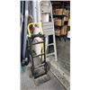 Image 1 : ALUMINUM STEP LADDER AND UPRIGHT DOLLY