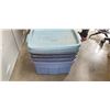 Image 1 : 4 RUBBERMAID TOTES WITH LIDS