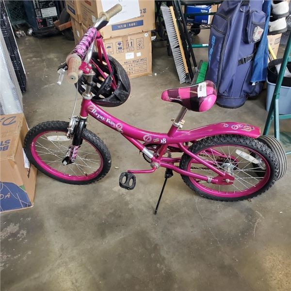 PINK KIDS BIKE W/ HELMETS