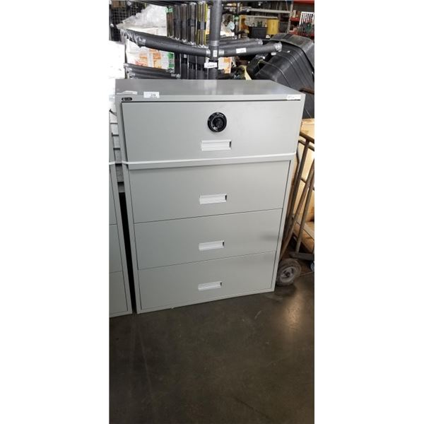 GLOBAL FILING CABINET WITH COMBINATION LOCK - 4 DRAWER 18 X 36 X 51 1/4